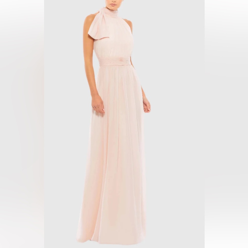 NWT Mac Duggal Sz 12 Elegant Blush Pink Evening Gown 55035